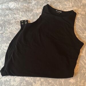 Old Navy Black Sleeveless Bodysuit